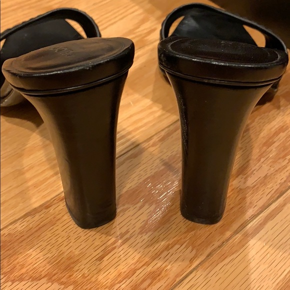 Gucci Original GG High Heel Slides in Nero (Black) - Picture 5 of 6